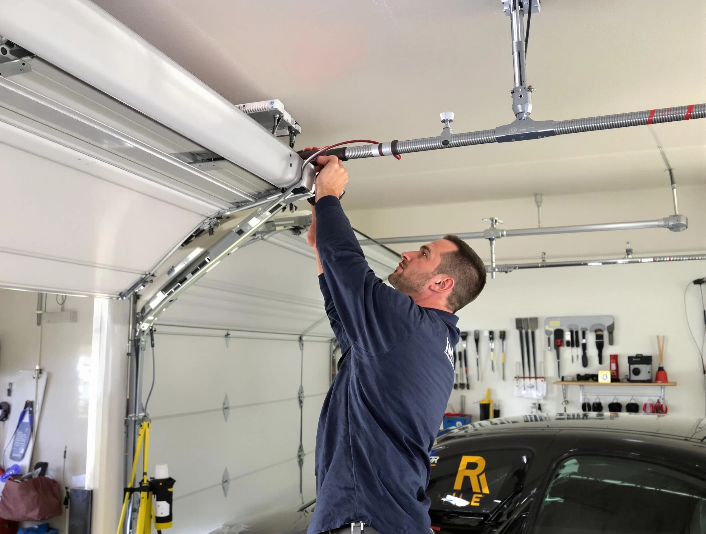 American Fork Garage Door Repair technician performing garage door cable repair in American Fork