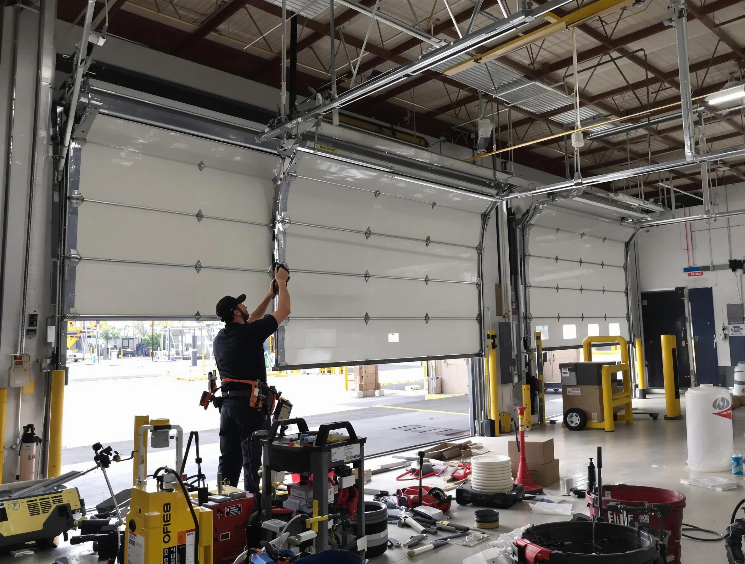 American Fork Garage Door Repair technician performing commercial garage door repair in American Fork