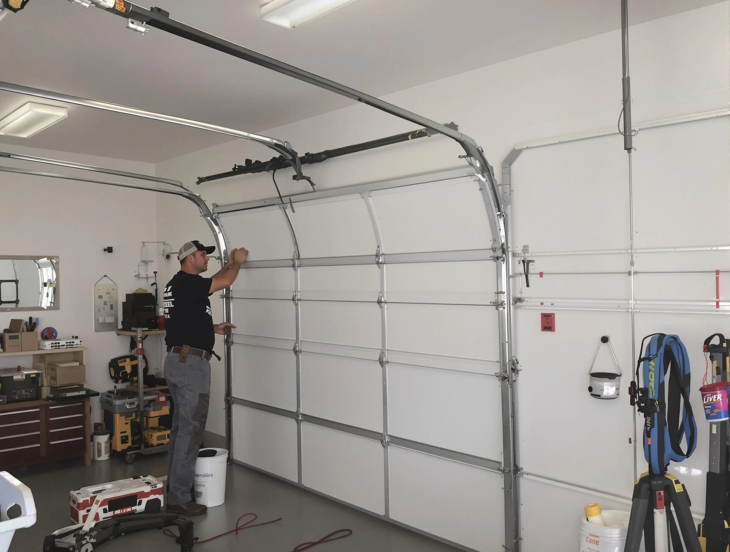 American Fork Garage Door Repair team installing new garage door in American Fork