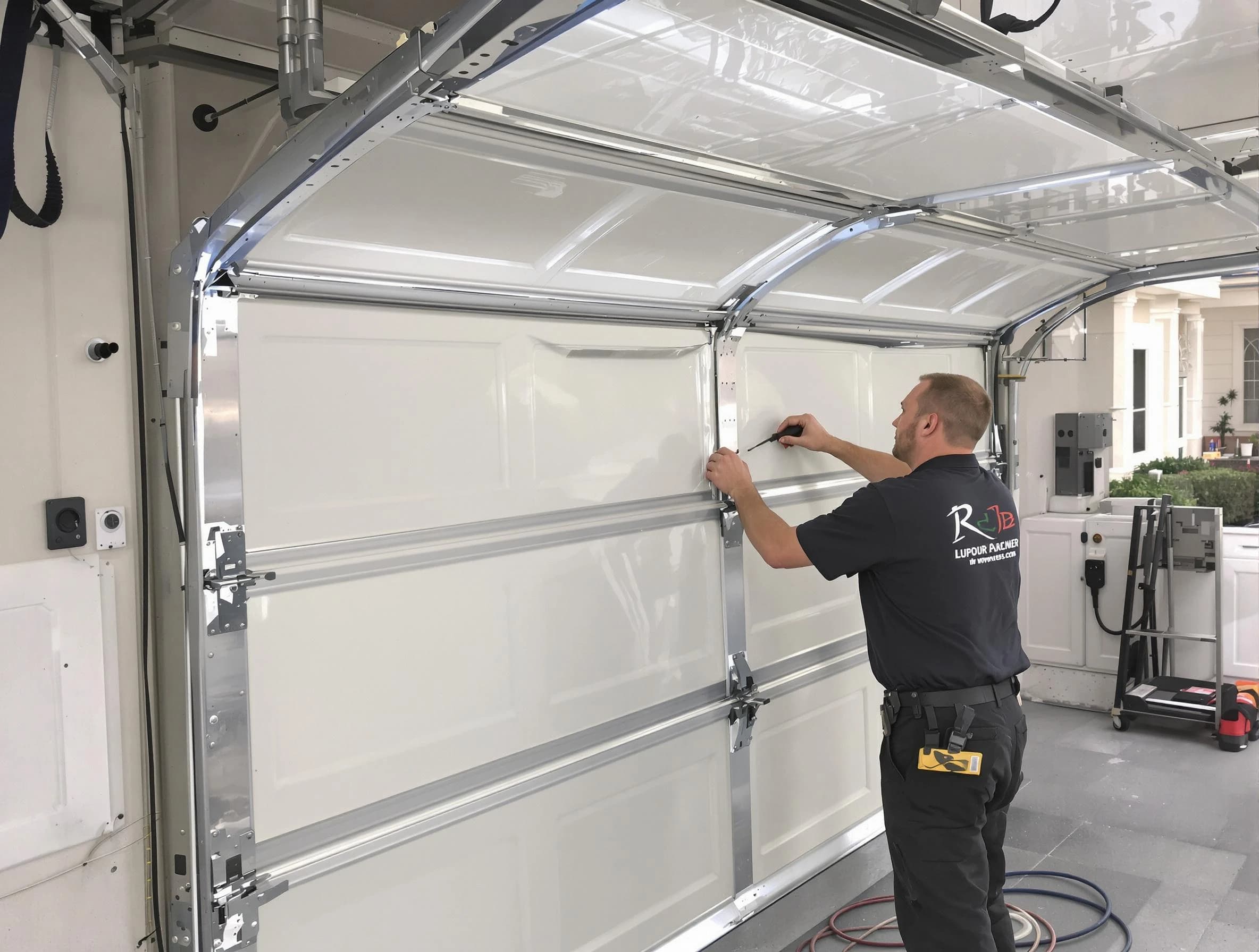 American Fork Garage Door Repair professional performing panel repair in American Fork