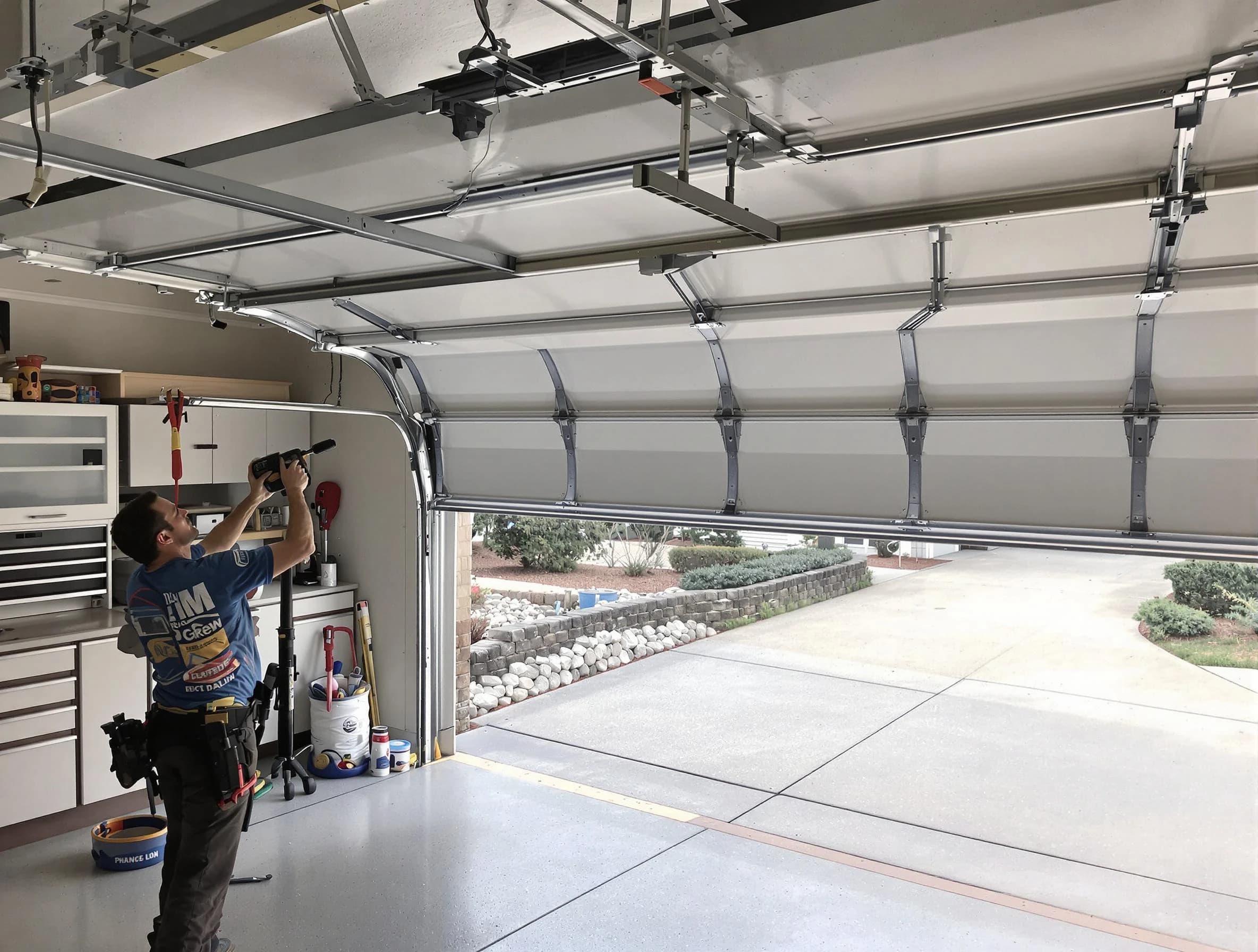 Garage door track repair service by American Fork Garage Door Repair in American Fork