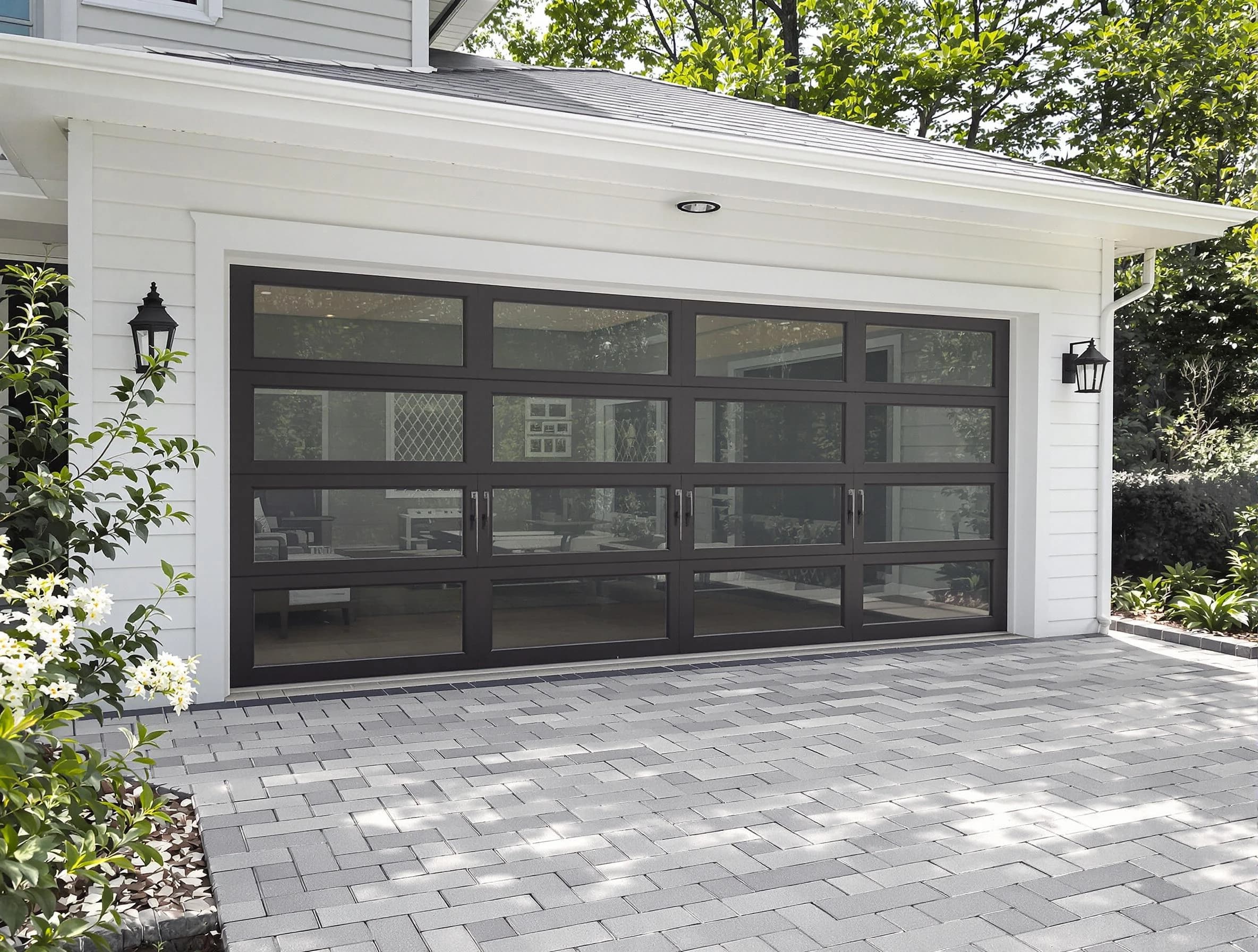 American Fork Garage Door Repair design specialist presenting custom garage door options to American Fork homeowner