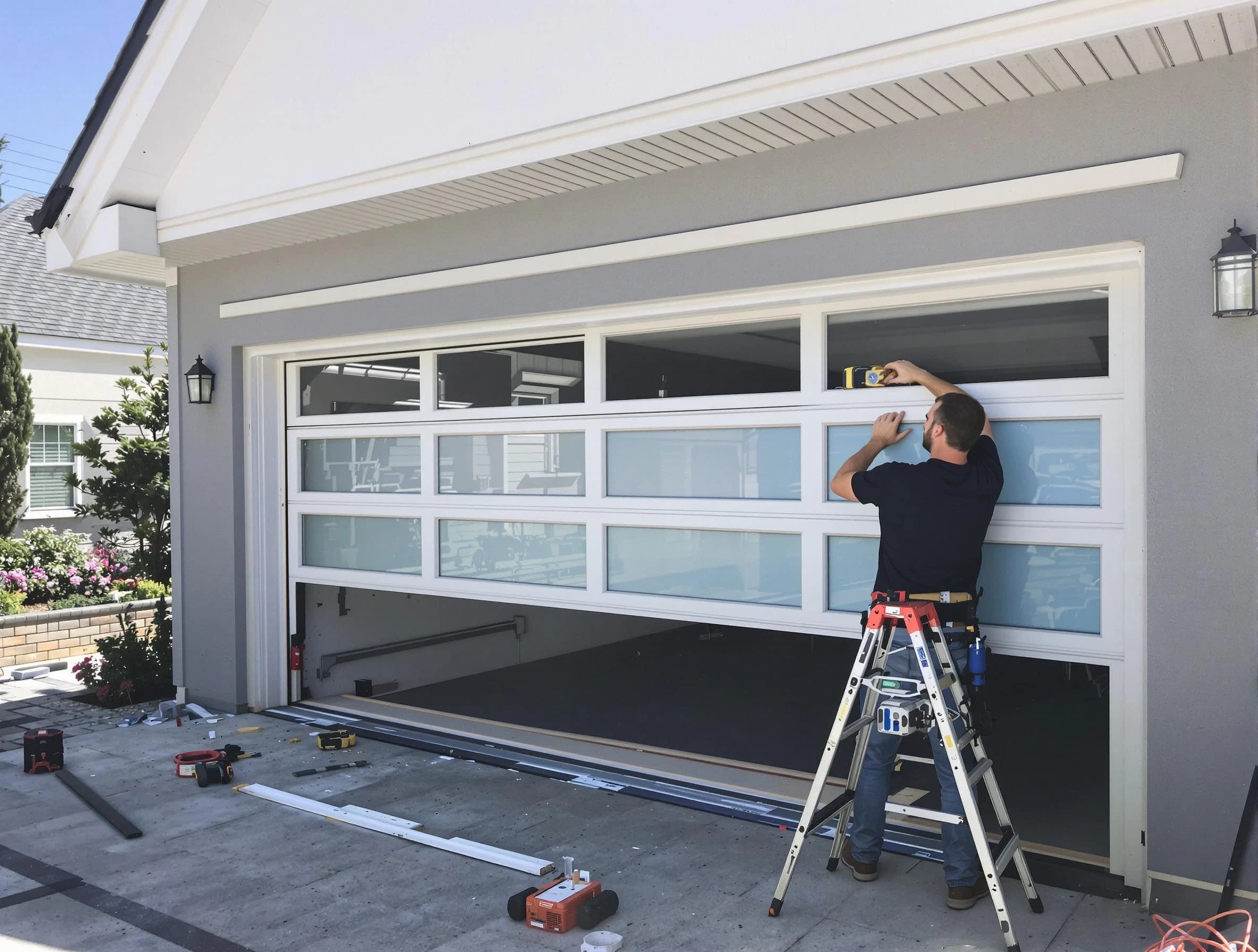 American Fork Garage Door Repair team performing garage door replacement in American Fork