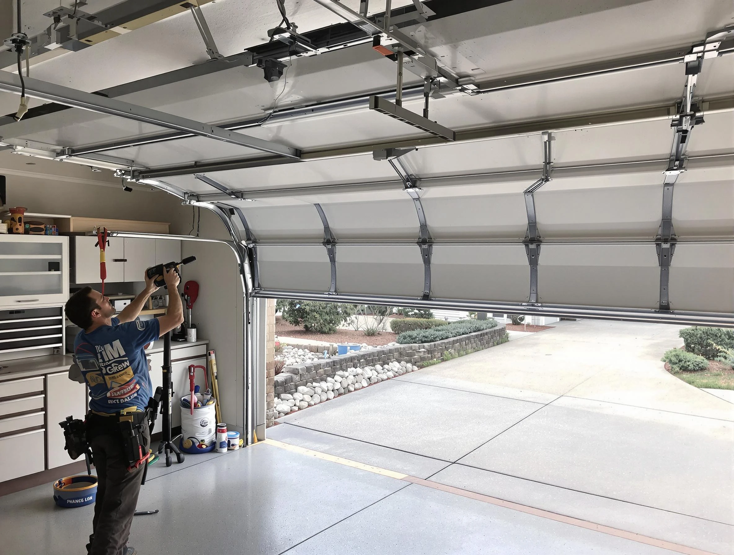 Garage door track repair service by American Fork Garage Door Repair in American Fork